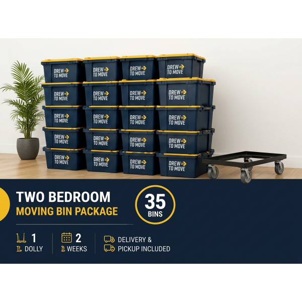 Two Bedroom Moving Bin Package