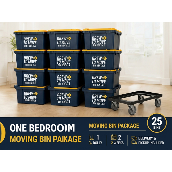 One Bedroom Moving Bin Package