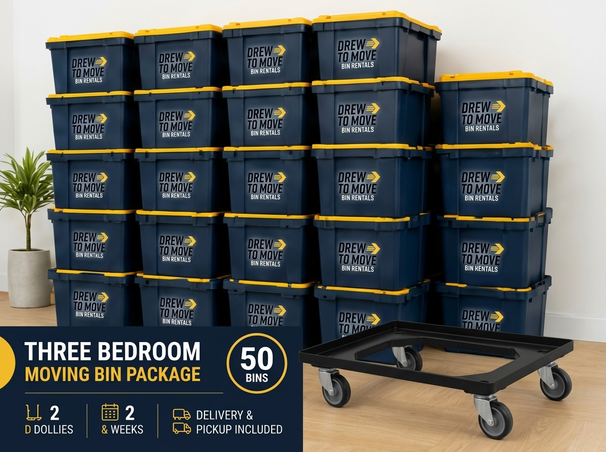 Three Bedroom Moving Bin Package Three Bedroom Moving Bin Package